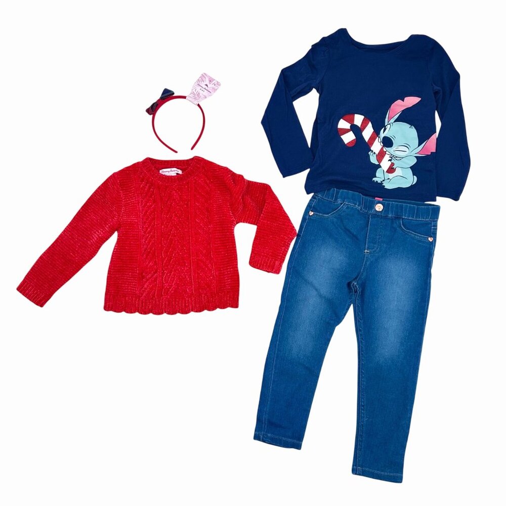 4 PC GIRL'S TOMMY BAHAMA VINCE CAMUTO DISNEY JUMPING BEANS CHRISTMAS + OUTFITS